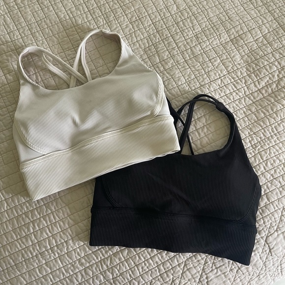 SOLD‼️Lululemon Ribbed Longline Energy Sports Bras (2) - Picture 1 of 8